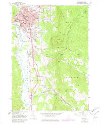 Rutland Vermont Historical topographic map, 1:24000 scale, 7.5 X 7.5 Minute, Year 1961