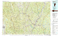 Rutland Vermont Historical topographic map, 1:100000 scale, 30 X 60 Minute, Year 1985