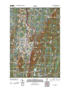 Saint Albans Vermont Historical topographic map, 1:24000 scale, 7.5 X 7.5 Minute, Year 2012