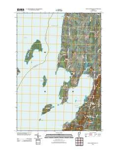 Saint Albans Bay Vermont Historical topographic map, 1:24000 scale, 7.5 X 7.5 Minute, Year 2012