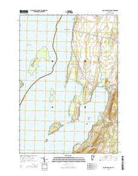 Saint Albans Bay Vermont Current topographic map, 1:24000 scale, 7.5 X 7.5 Minute, Year 2015