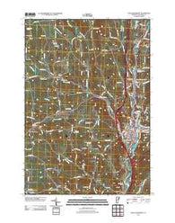 Saint Johnsbury Vermont Historical topographic map, 1:24000 scale, 7.5 X 7.5 Minute, Year 2012