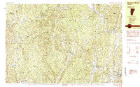 Saxtons River Vermont Historical topographic map, 1:25000 scale, 7.5 X 15 Minute, Year 1984