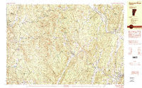 Saxtons River Vermont Historical topographic map, 1:25000 scale, 7.5 X 15 Minute, Year 1984