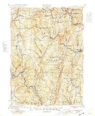Saxtons River Vermont Historical topographic map, 1:62500 scale, 15 X 15 Minute, Year 1933
