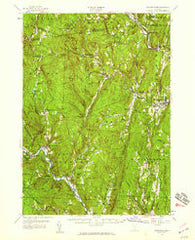 Saxtons River Vermont Historical topographic map, 1:62500 scale, 15 X 15 Minute, Year 1957