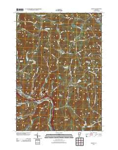 Sharon Vermont Historical topographic map, 1:24000 scale, 7.5 X 7.5 Minute, Year 2012