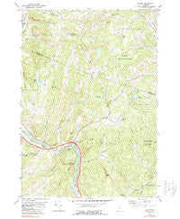 Sharon Vermont Historical topographic map, 1:24000 scale, 7.5 X 7.5 Minute, Year 1981