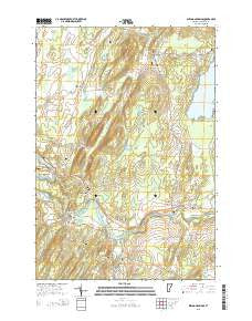 Sheldon Springs Vermont Current topographic map, 1:24000 scale, 7.5 X 7.5 Minute, Year 2015