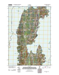 South Hero Vermont Historical topographic map, 1:24000 scale, 7.5 X 7.5 Minute, Year 2012