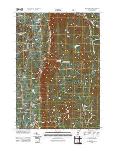 South Mountain Vermont Historical topographic map, 1:24000 scale, 7.5 X 7.5 Minute, Year 2012