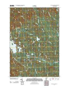 Spectacle Pond Vermont Historical topographic map, 1:24000 scale, 7.5 X 7.5 Minute, Year 2012