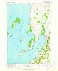 St. Albans Bay Vermont Historical topographic map, 1:24000 scale, 7.5 X 7.5 Minute, Year 1964