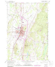 St. Albans Vermont Historical topographic map, 1:24000 scale, 7.5 X 7.5 Minute, Year 1964