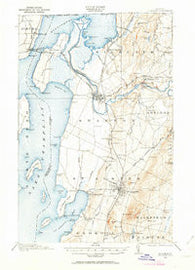 St. Albans Vermont Historical topographic map, 1:62500 scale, 15 X 15 Minute, Year 1914