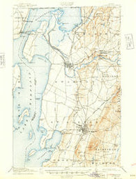 St. Albans Vermont Historical topographic map, 1:62500 scale, 15 X 15 Minute, Year 1916