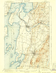 St. Albans Vermont Historical topographic map, 1:62500 scale, 15 X 15 Minute, Year 1916