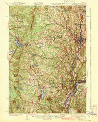St. Johnsbury Vermont Historical topographic map, 1:62500 scale, 15 X 15 Minute, Year 1943