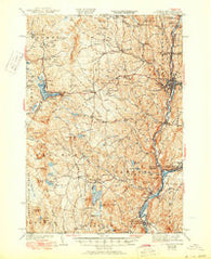 St. Johnsbury Vermont Historical topographic map, 1:62500 scale, 15 X 15 Minute, Year 1943