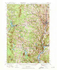St. Johnsbury Vermont Historical topographic map, 1:62500 scale, 15 X 15 Minute, Year 1949
