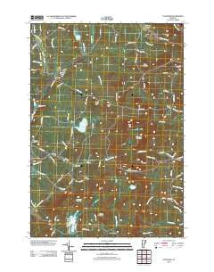 Stannard Vermont Historical topographic map, 1:24000 scale, 7.5 X 7.5 Minute, Year 2012