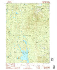 Stratton Mtn Vermont Historical topographic map, 1:24000 scale, 7.5 X 7.5 Minute, Year 1986