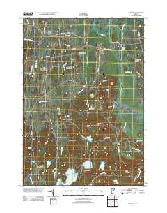Sudbury Vermont Historical topographic map, 1:24000 scale, 7.5 X 7.5 Minute, Year 2012