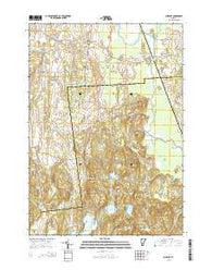 Sudbury Vermont Current topographic map, 1:24000 scale, 7.5 X 7.5 Minute, Year 2015