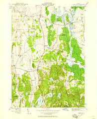 Sudbury Vermont Historical topographic map, 1:24000 scale, 7.5 X 7.5 Minute, Year 1946