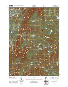 Sunderland Vermont Historical topographic map, 1:24000 scale, 7.5 X 7.5 Minute, Year 2012