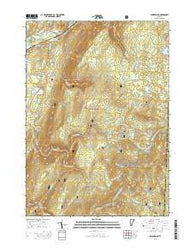 Sunderland Vermont Current topographic map, 1:24000 scale, 7.5 X 7.5 Minute, Year 2015