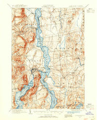 Ticonderoga New York Historical topographic map, 1:62500 scale, 15 X 15 Minute, Year 1894