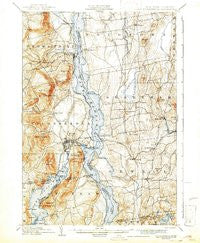 Ticonderoga New York Historical topographic map, 1:62500 scale, 15 X 15 Minute, Year 1902