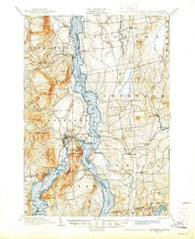 Ticonderoga New York Historical topographic map, 1:62500 scale, 15 X 15 Minute, Year 1902