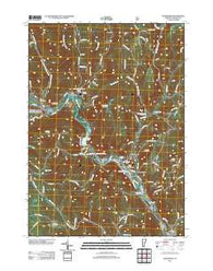 Townshend Vermont Historical topographic map, 1:24000 scale, 7.5 X 7.5 Minute, Year 2012