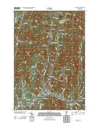 Underhill Vermont Historical topographic map, 1:24000 scale, 7.5 X 7.5 Minute, Year 2012