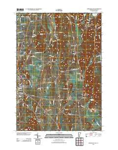 Vergennes East Vermont Historical topographic map, 1:24000 scale, 7.5 X 7.5 Minute, Year 2012