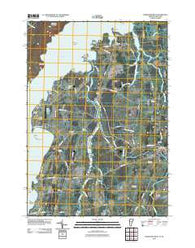 Vergennes West Vermont Historical topographic map, 1:24000 scale, 7.5 X 7.5 Minute, Year 2011