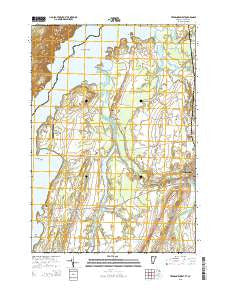 Vergennes West Vermont Current topographic map, 1:24000 scale, 7.5 X 7.5 Minute, Year 2015