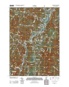 Waitsfield Vermont Historical topographic map, 1:24000 scale, 7.5 X 7.5 Minute, Year 2012