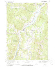 Waitsfield Vermont Historical topographic map, 1:24000 scale, 7.5 X 7.5 Minute, Year 1970