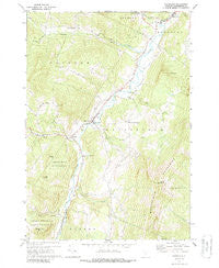 Waitsfield Vermont Historical topographic map, 1:24000 scale, 7.5 X 7.5 Minute, Year 1970