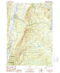 Wallingford Vermont Historical topographic map, 1:24000 scale, 7.5 X 7.5 Minute, Year 1986