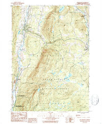 Wallingford Vermont Historical topographic map, 1:24000 scale, 7.5 X 7.5 Minute, Year 1986