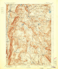 Wallingford Vermont Historical topographic map, 1:62500 scale, 15 X 15 Minute, Year 1893