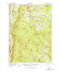 Wallingford Vermont Historical topographic map, 1:62500 scale, 15 X 15 Minute, Year 1955