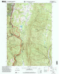 Warren Vermont Historical topographic map, 1:24000 scale, 7.5 X 7.5 Minute, Year 1997