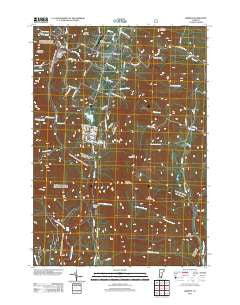 Warren Vermont Historical topographic map, 1:24000 scale, 7.5 X 7.5 Minute, Year 2012