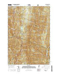 Warren Vermont Current topographic map, 1:24000 scale, 7.5 X 7.5 Minute, Year 2015
