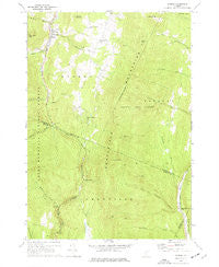 Warren Vermont Historical topographic map, 1:24000 scale, 7.5 X 7.5 Minute, Year 1970